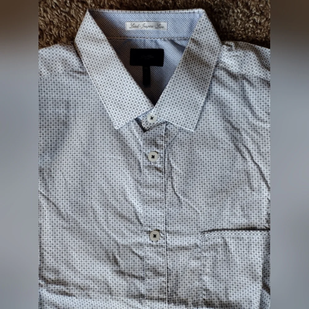 Good Man Brand Button Down Short Sleeve Shirt Medium NWOT - Picture 4 of 12